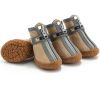 Non Slip Dog Shoes Warm Plush Lining Breathable Pet Boots for Paw Protection