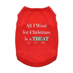 All I Want For Christmas Dog Shirt (Color: Red, size: X-Large)