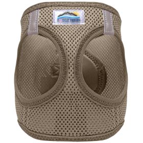 American River Solid Ultra Choke Free Dog Harness (Color: Fossil Brown, size: X-Large)