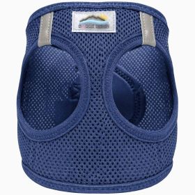 American River Solid Ultra Choke Free Dog Harness (Color: NAVY, size: 3X-Large)