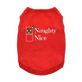 Naughty Dog Shirt (Color: Red, size: X-Large)