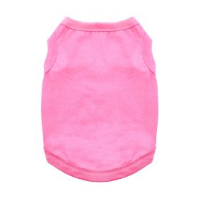 Cotton Dog Tank (Color: Carnation Pink, size: large)