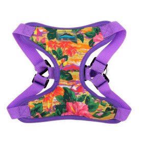 Wrap and Snap Choke Free Dog Harness by Doggie Design (Color: Sunset Hibiscus, size: large)