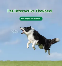 Pet Interactive Flywheel,Dog Frisbee Toy,Fun Interactions Buildstronger Bonds (Option: MacaronPink)