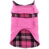 Reversible Fleece Lined Puffer Dog Coat