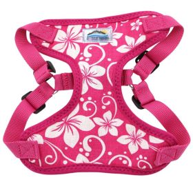 Wrap and Snap Choke Free Dog Harness by Doggie Design (Color: Pink Hibiscus, size: medium)