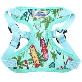 Wrap and Snap Choke Free Dog Harness by Doggie Design (Color: Surfboards and Palms, size: medium)